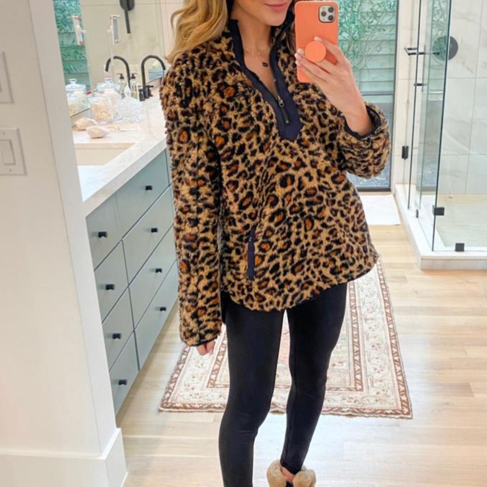 Leopard Sherpa Pullover - Blogger Favorite!